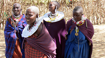 Traditional Maasai people.